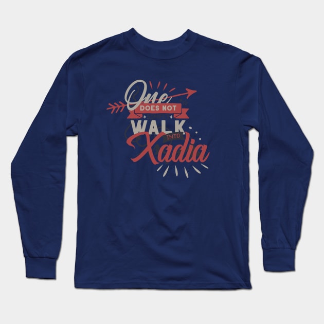 One does not simply walk into Xadia Long Sleeve T-Shirt by firlachiel